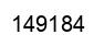 Number 149184 black image