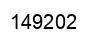 Number 149202 black image
