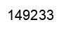 Number 149233 black image