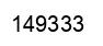 Number 149333 black image
