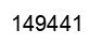 Number 149441 black image