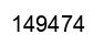 Number 149474 black image