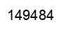 Number 149484 black image