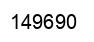Number 149690 black image