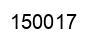 Number 150017 black image