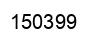 Number 150399 black image