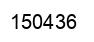 Number 150436 black image