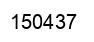 Number 150437 black image