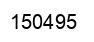 Number 150495 black image