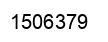 Number 1506379 black image
