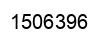 Number 1506396 black image