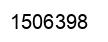 Number 1506398 black image