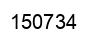 Número 150734 imagen negro