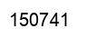 Number 150741 black image