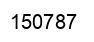 Number 150787 black image