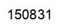 Número 150831 imagen negro