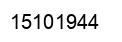 Number 15101944 black image