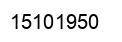 Number 15101950 black image
