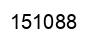 Number 151088 black image