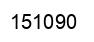 Number 151090 black image