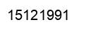 Número 15121991 imagen negro