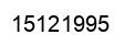 Número 15121995 imagen negro