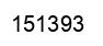 Number 151393 black image