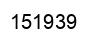 Number 151939 black image