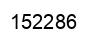 Number 152286 black image