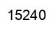 Number 15240 black image