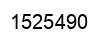 Number 1525490 black image