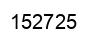 Number 152725 black image