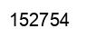 Number 152754 black image