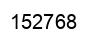 Number 152768 black image