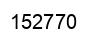 Number 152770 black image