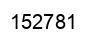 Number 152781 black image