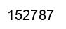 Number 152787 black image