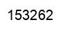 Number 153262 black image