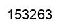 Number 153263 black image