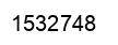 Number 1532748 black image