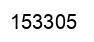 Number 153305 black image