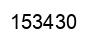 Number 153430 black image