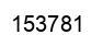 Number 153781 black image