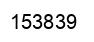 Number 153839 black image