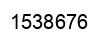 Number 1538676 black image