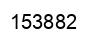 Number 153882 black image