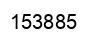 Number 153885 black image