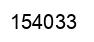 Number 154033 black image