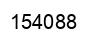 Number 154088 black image