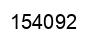 Number 154092 black image